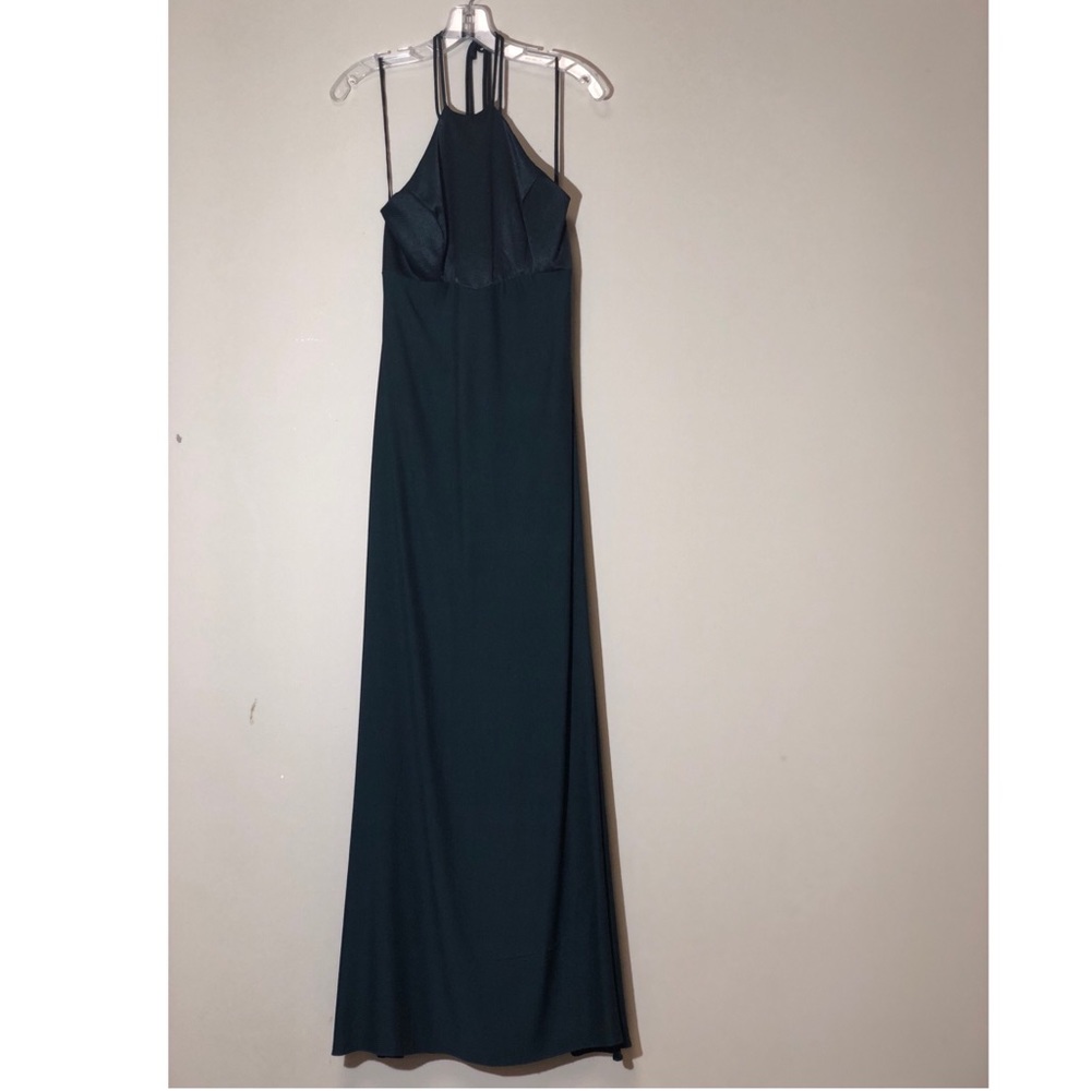 Dark Green Halter Formal Dress